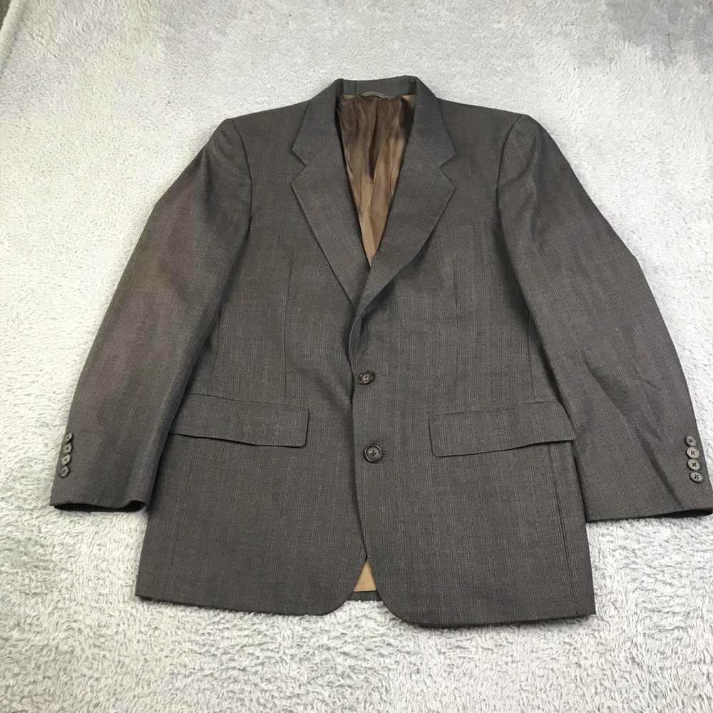 Christian Dior Monsieur Sport Coat Mens 42 Brown Plaid Wool Jacket Vintage